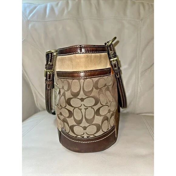 Coach Signature Patchwork Limited Edition Purse Bag F0873-F12843 Leopard VTG Y2K - Picture 2 of 16